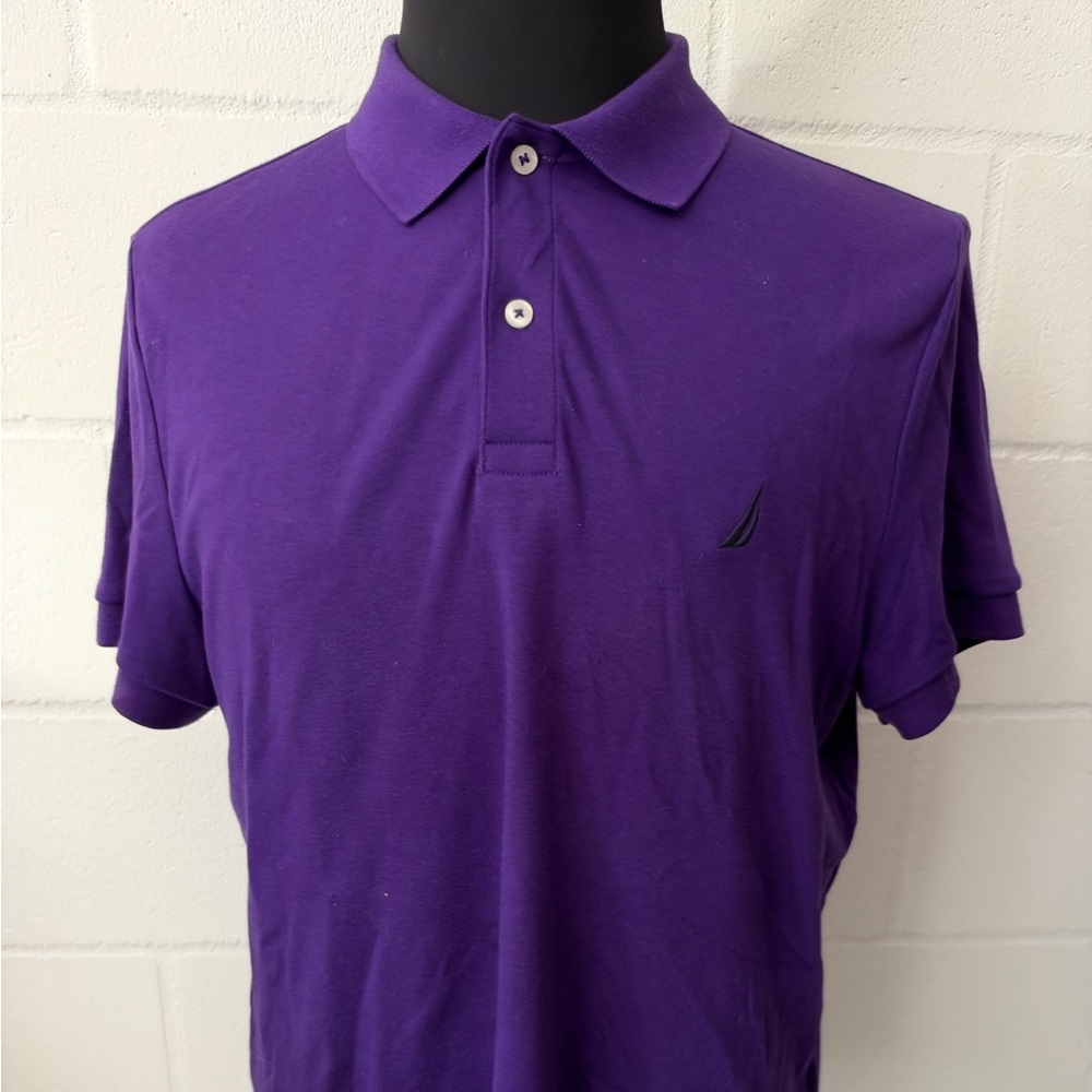 Nautica Men's Deep Purple Polo Shirt